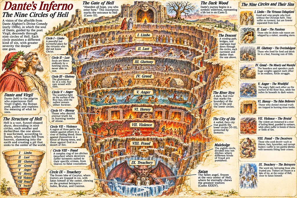 Dante's Inferno: The Nine Circles of Hell