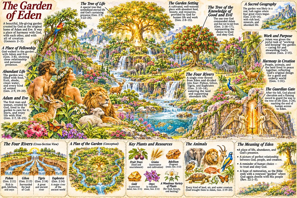 Illustrated Encyclopedia Map of Eden