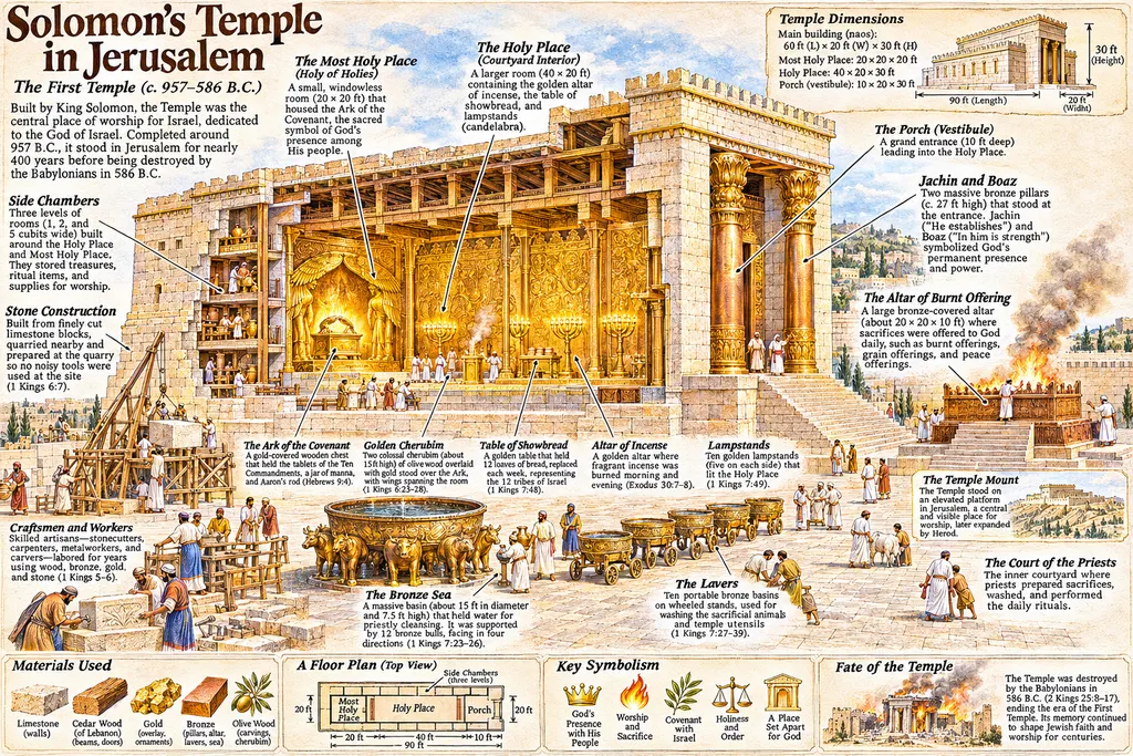 Solomon’s Temple Illustrated Cutaway