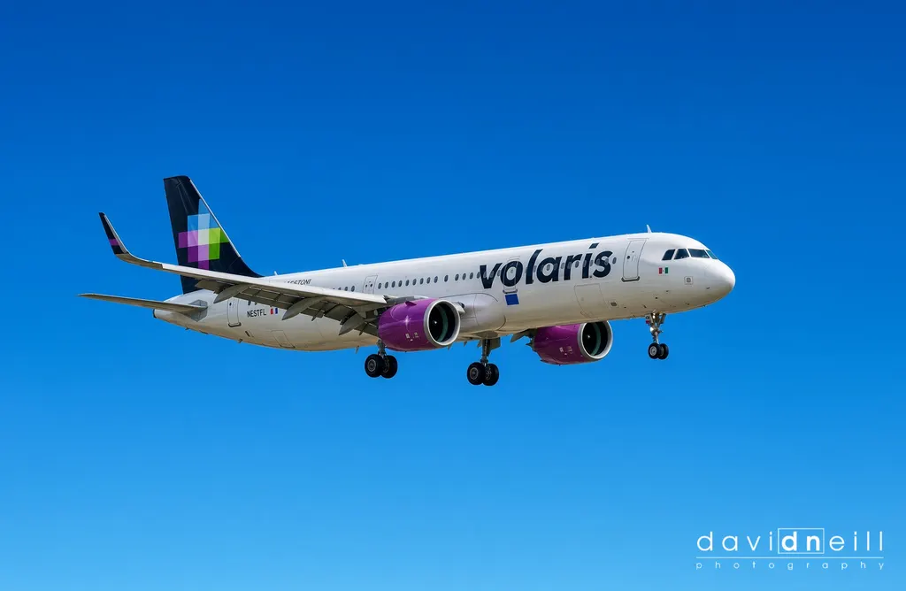 Volaris Air on approach to DFW